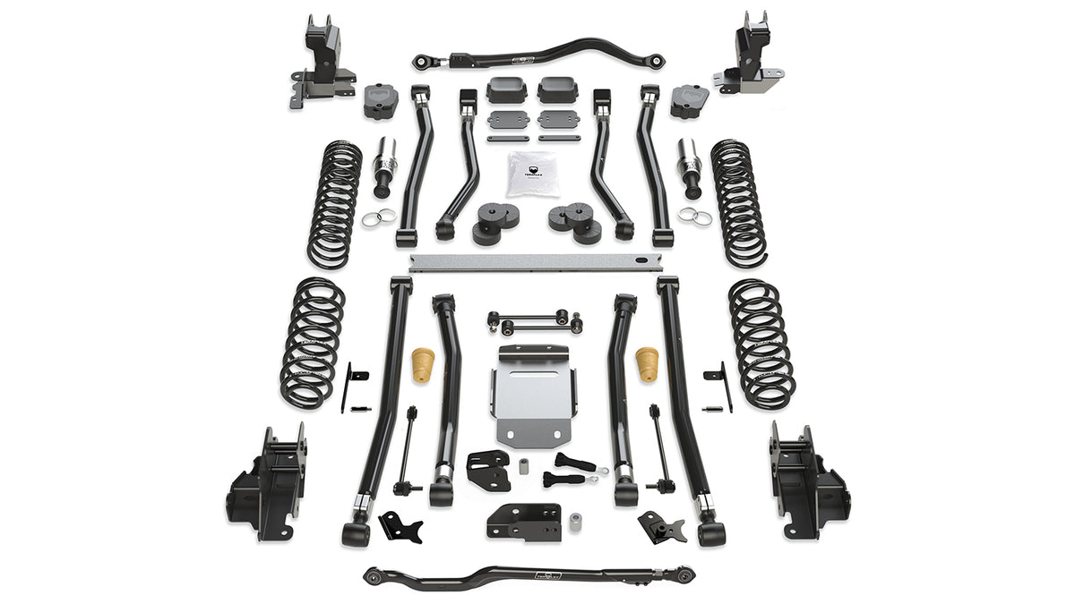 TeraFlex JL 2dr: 4.5" Alpine RT4 Long Arm Suspension System - No Shocks