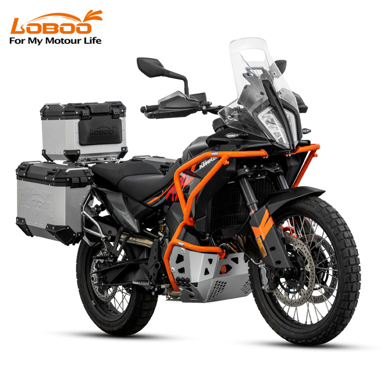 LOBOO CHG222 Crash Bar & Engine Guard for KTM 790 / 890 Adventure & Husqvarna Norden 901 – Upper & Lower Protection, Black or Orange Finish