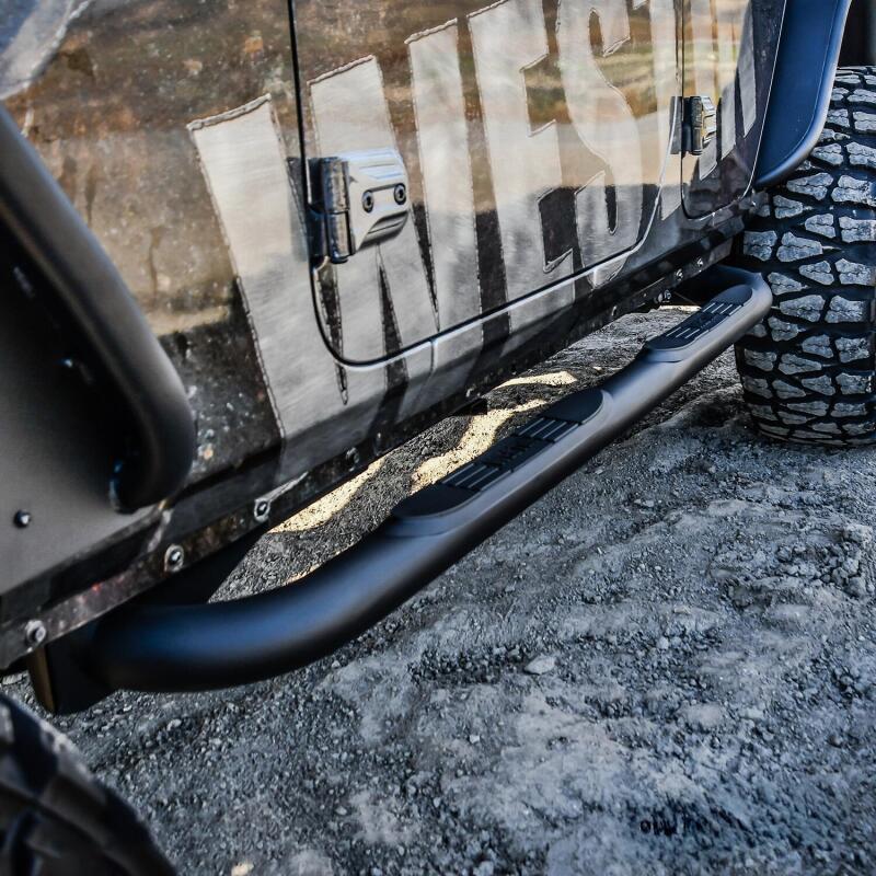 Westin E-Series 3 Nerf Step Bars, fits Jeep Wrangler