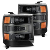 AlphaRex LUXX-Series LED Projector Headlights for Chevrolet Silverado 1500 - Alpha-Black