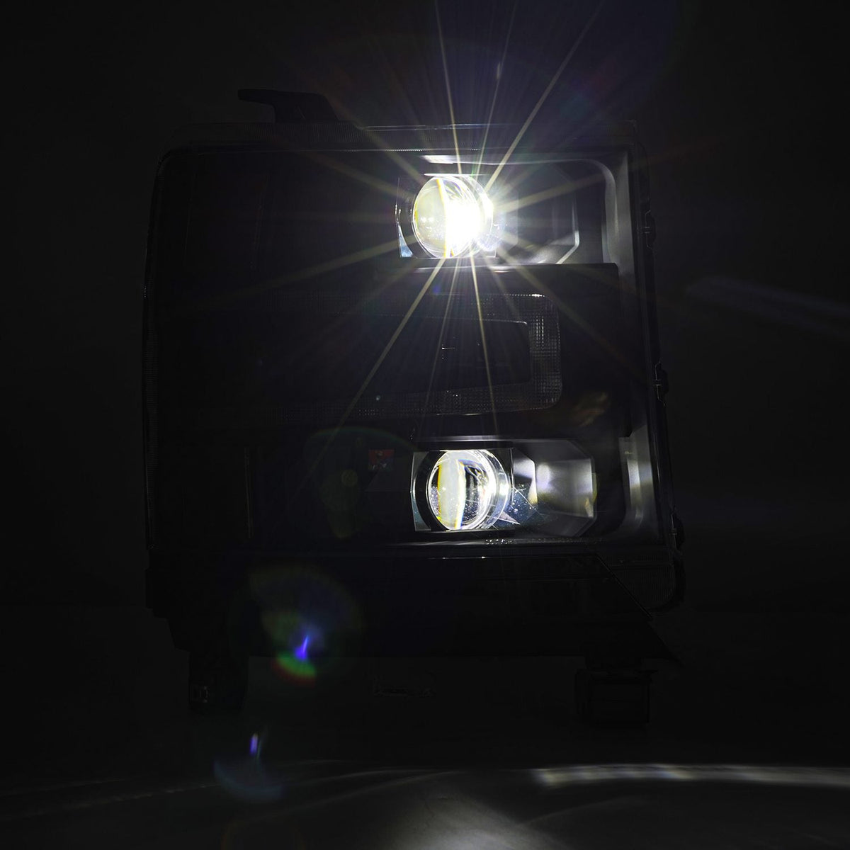 AlphaRex LUXX-Series LED Projector Headlights for Chevrolet Silverado 1500 - Black