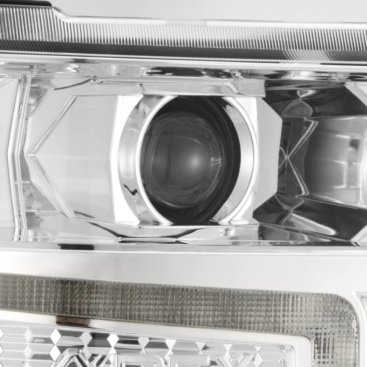 AlphaRex LUXX-Series LED Projector Headlights for Chevrolet Silverado 1500 - Chrome