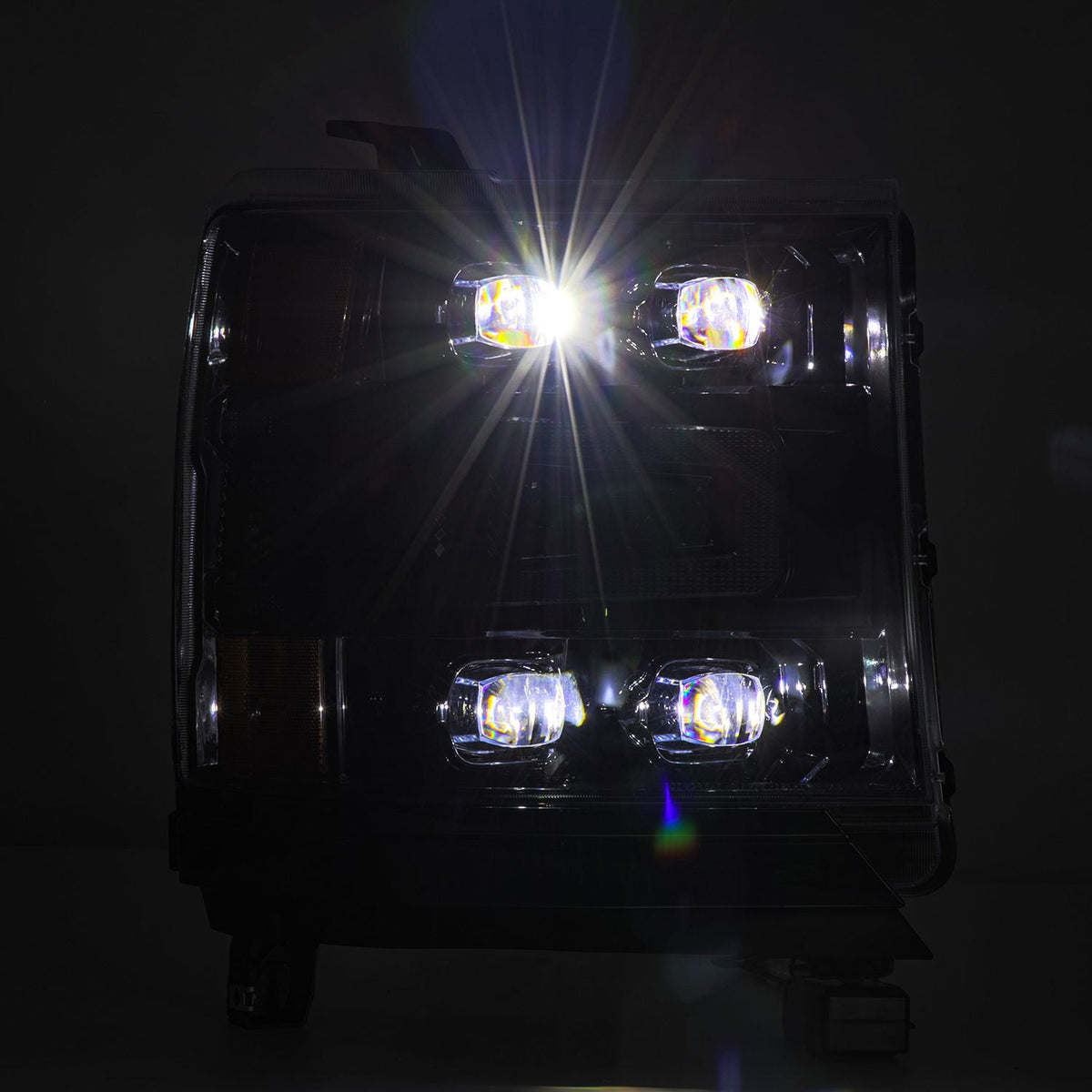 AlphaRex NOVA-Series LED Projector Headlights for Chevrolet Silverado 1500 - Alpha-Black