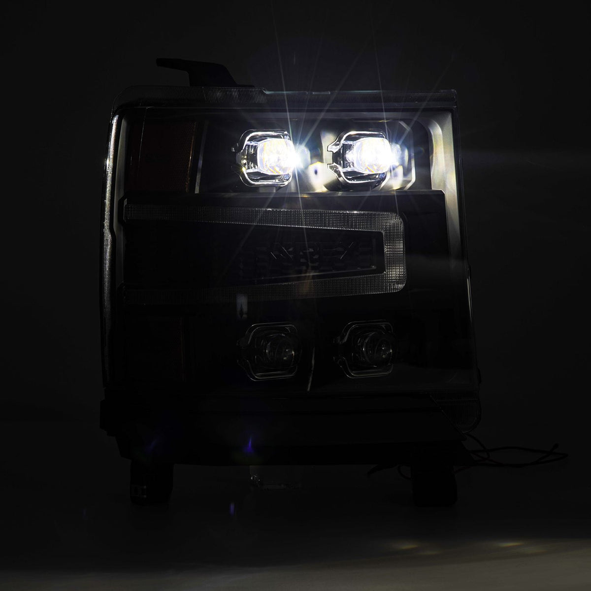 AlphaRex NOVA-Series LED Projector Headlights for Chevrolet Silverado 1500 - Black