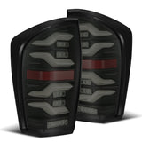 AlphaRex LUXX-Series LED Tail Lights for Toyota Tacoma - Black Smoke