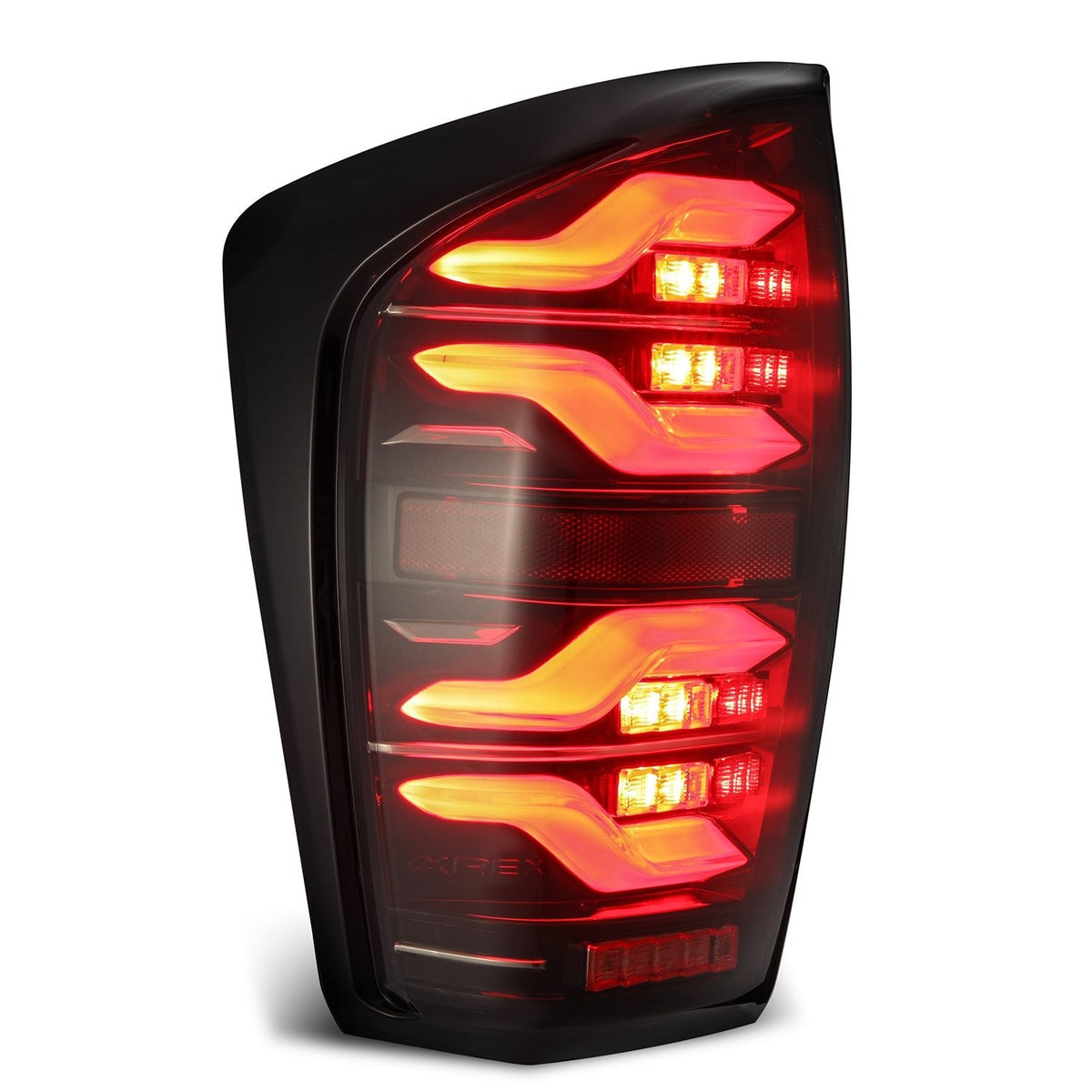 AlphaRex LUXX-Series LED Tail Lights for Toyota Tacoma - Black Red