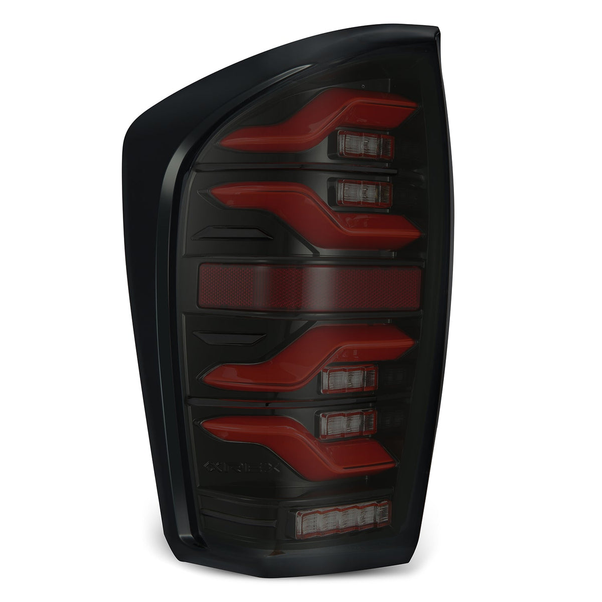 AlphaRex LUXX-Series LED Tail Lights for Toyota Tacoma - Black Red