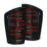 AlphaRex LUXX-Series LED Tail Lights for Toyota Tacoma - Black Red