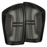 AlphaRex NOVA-Series Prismatic LED Tail Lights for Toyota Tacoma - Black Smoke