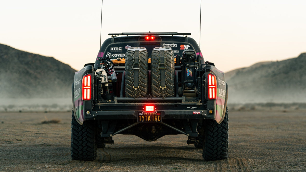 AlphaRex NOVA-Series Prismatic LED Tail Lights for Toyota Tacoma - Black Smoke