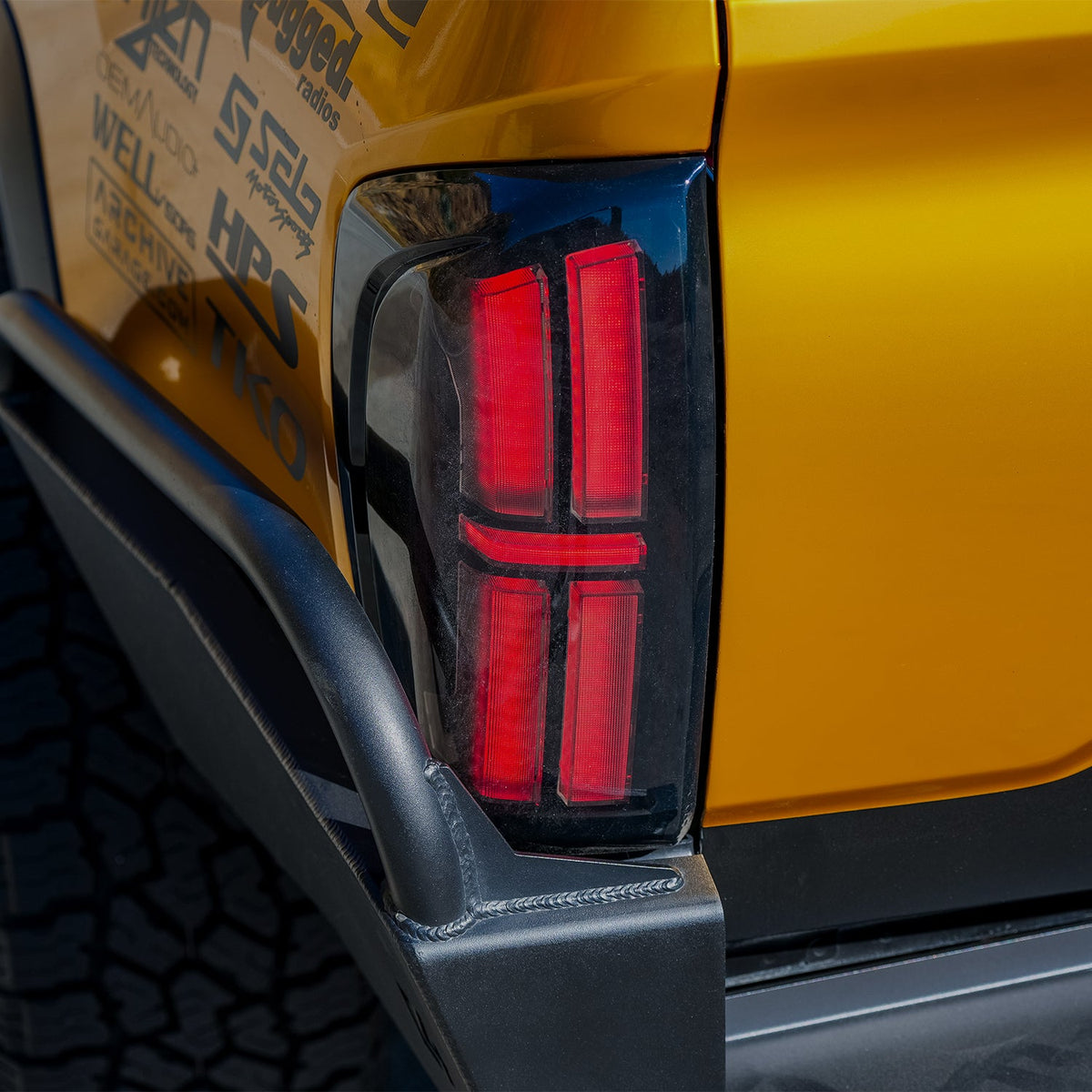 AlphaRex NOVA-Series Prismatic LED Tail Lights for Toyota Tacoma - Black Clear