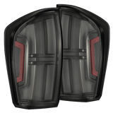 AlphaRex NOVA-Series Prismatic LED Tail Lights for Toyota Tacoma - Black Clear