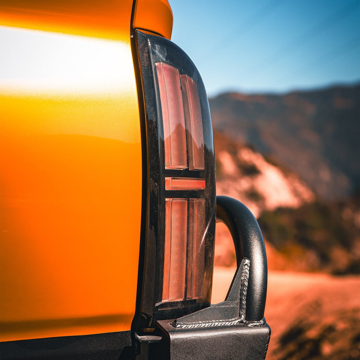 AlphaRex NOVA-Series Prismatic LED Tail Lights for Toyota Tacoma - Black Clear