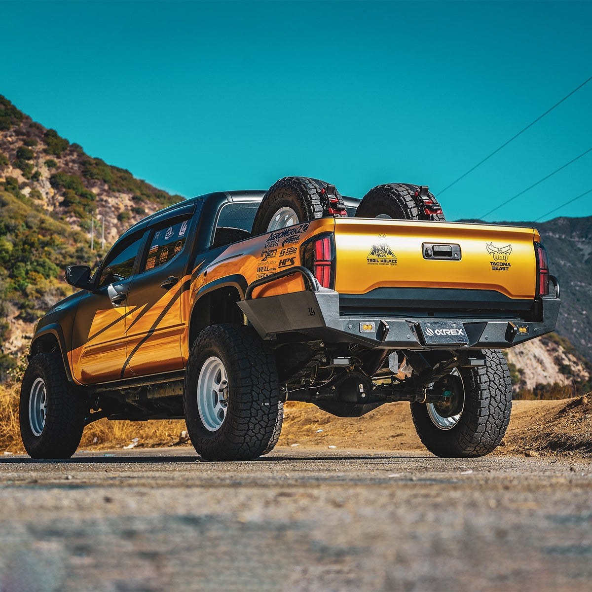 AlphaRex NOVA-Series Prismatic LED Tail Lights for Toyota Tacoma - Black Clear
