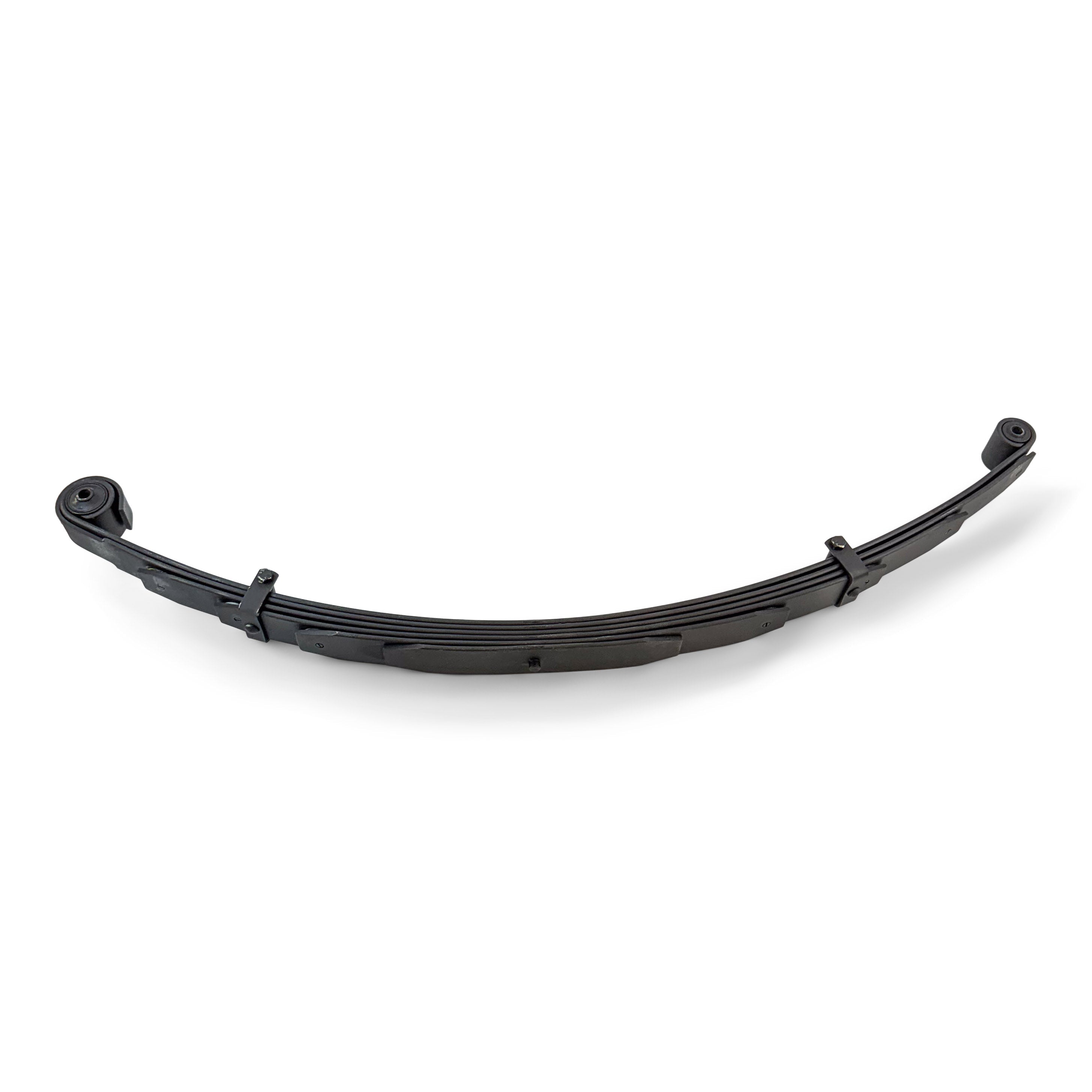 Heavy-duty black leaf spring suspension for Toyota Tacoma, off-road and overlanding vehicles