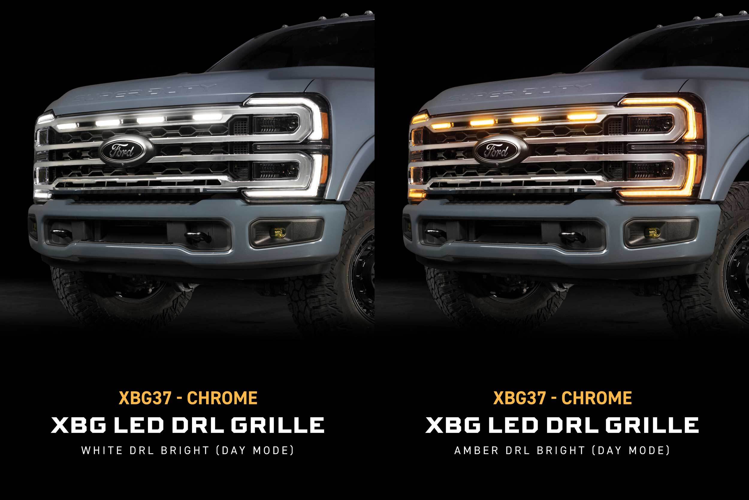 Morimoto Ford Super Duty (23-27) XBG LED DRL Grille (Chrome)