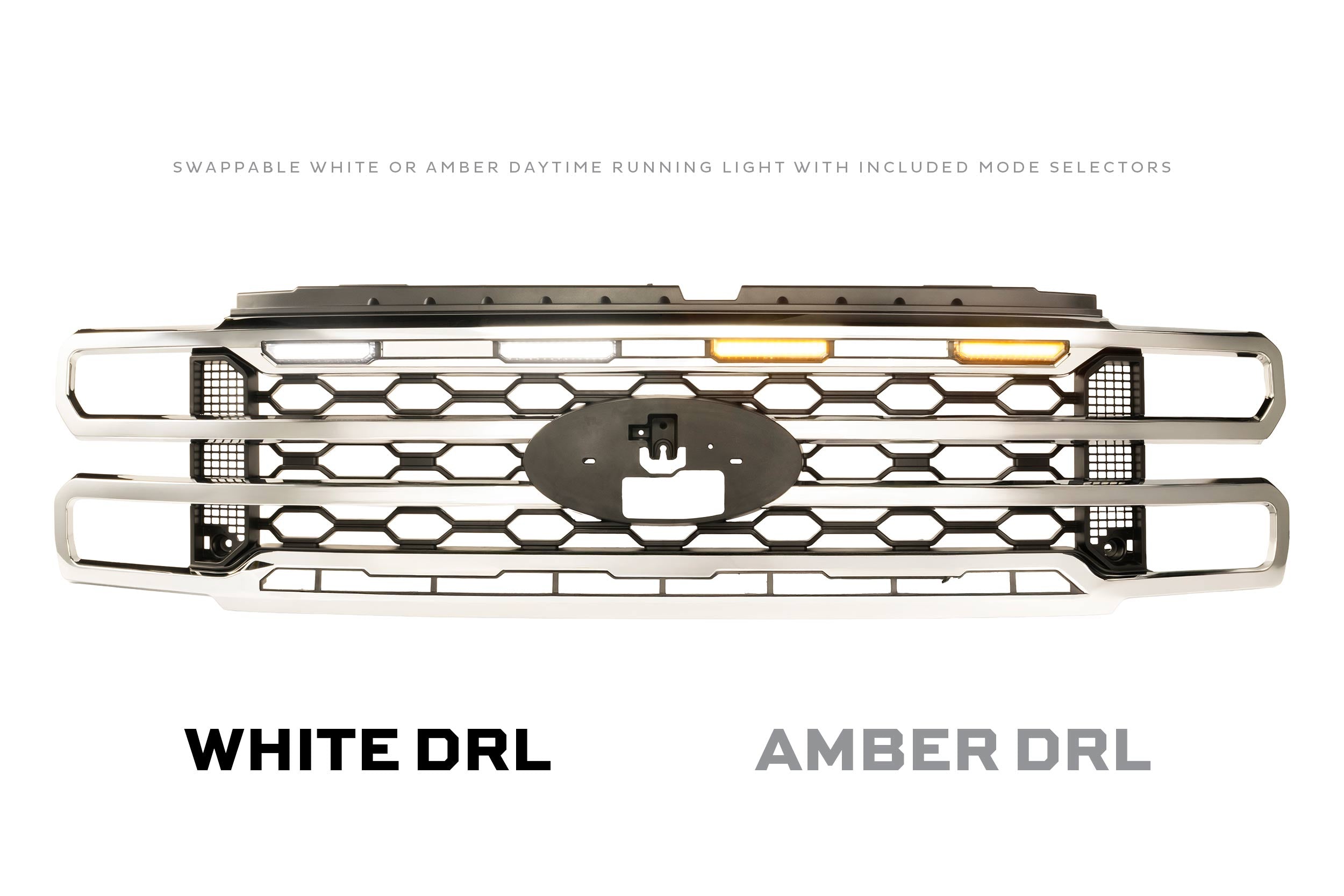 Morimoto Ford Super Duty (23-27) XBG LED DRL Grille (Chrome)