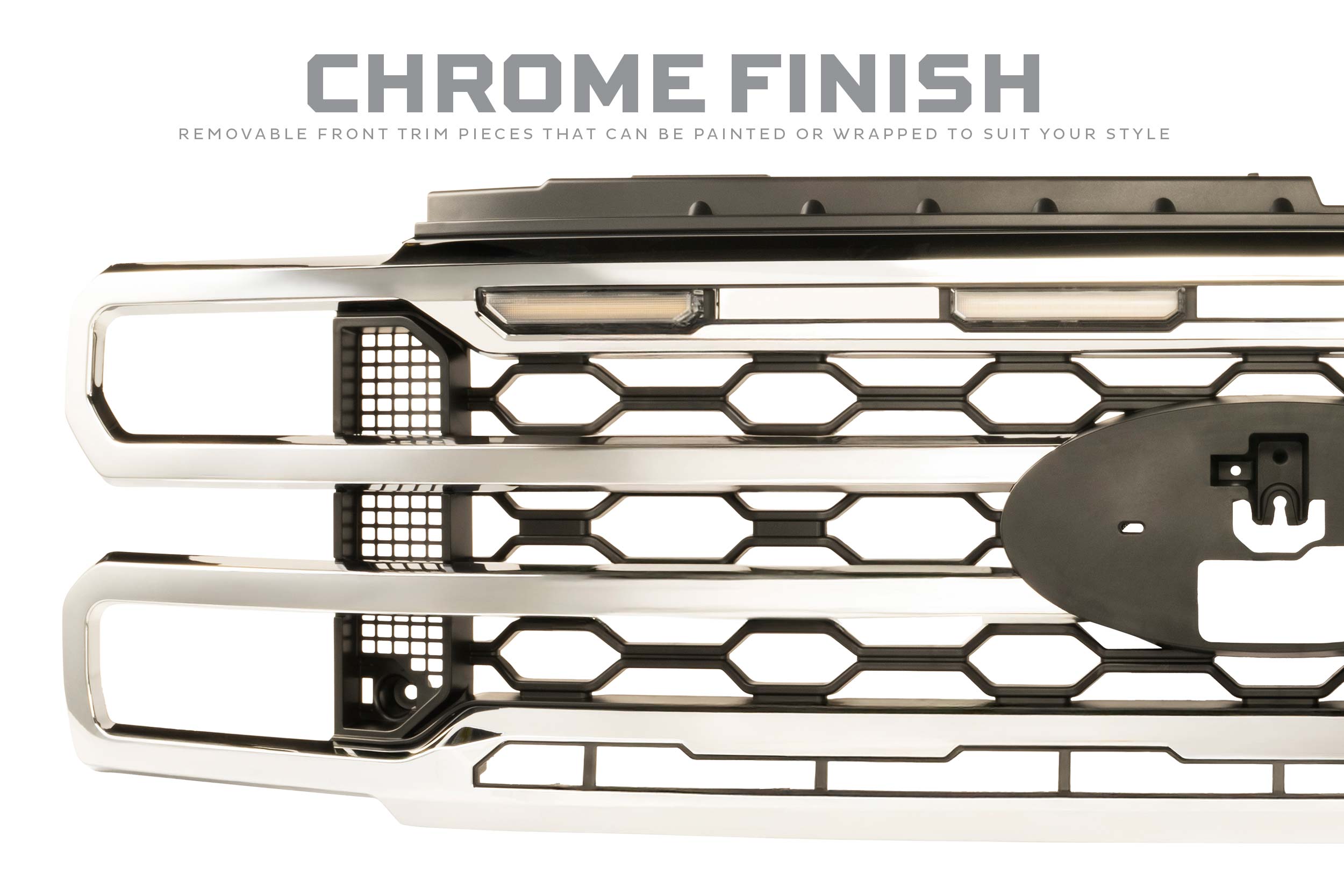 Morimoto Ford Super Duty (23-27) XBG LED DRL Grille (Chrome)