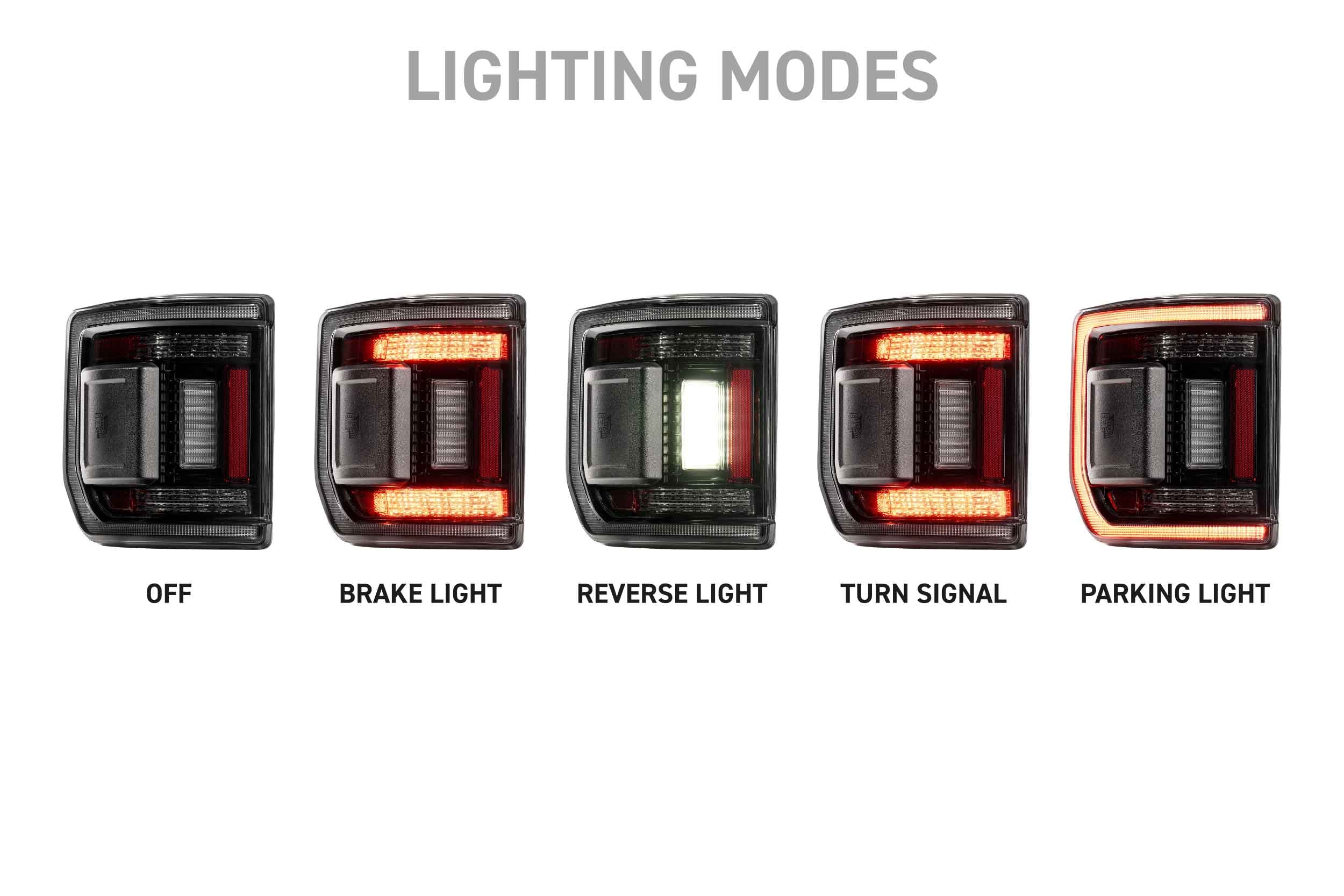 Morimoto Jeep Gladiator JT (20-26) XB LED Low Profile Tail Lights (Smoked)