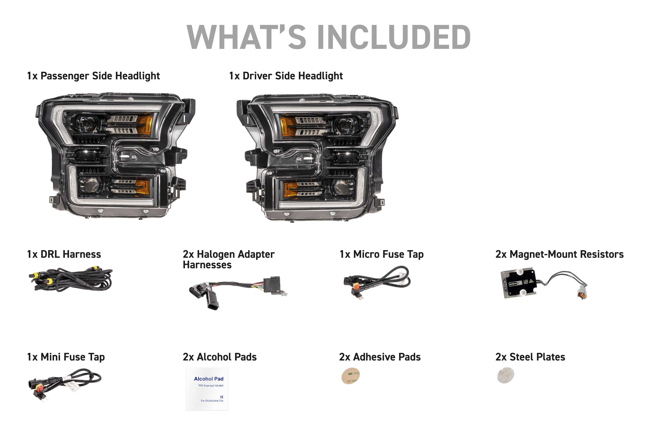 Morimoto Ford F-150 (15-17) XB Evo Hybrid LED Headlights