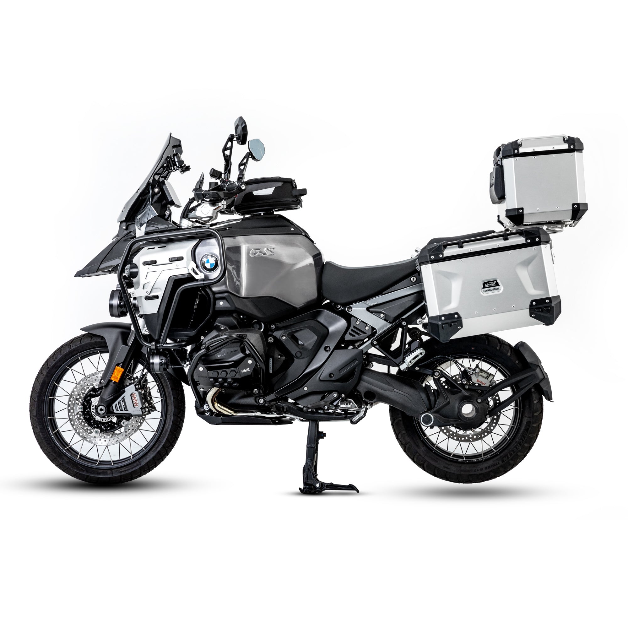 LOBOO CONQUEROR Aluminum Cases & Racks Set for BMW R1300GS / R1300GS Adventure