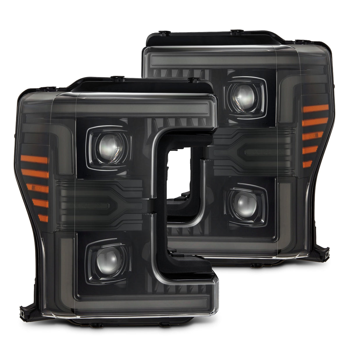 AlphaRex MK II LUXX-Series LED Projector Headlights for Ford Super Duty - Alpha-Black