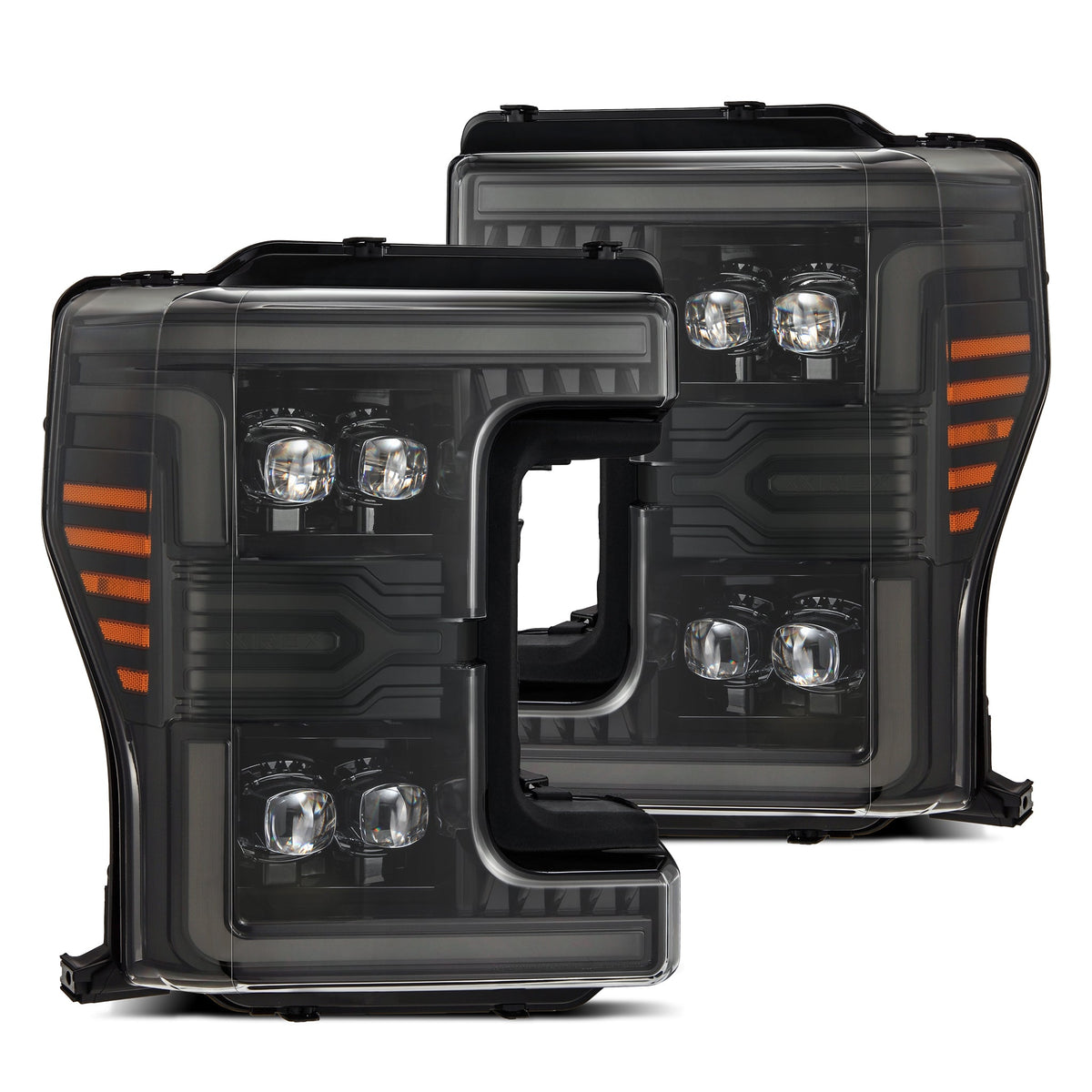 AlphaRex MK II NOVA-Series LED Projector Headlights for Ford Super Duty - Alpha-Black