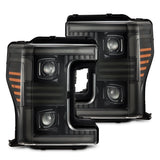 AlphaRex MK II PRO-Series Halogen Projector Headlights for Ford Super Duty - Alpha-Black