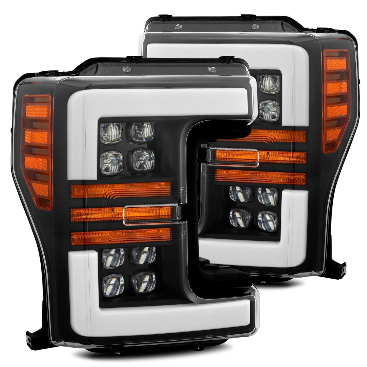 AlphaRex NOVA-Series LED Projector Headlights for Ford Super Duty - Black
