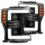 AlphaRex PRO-Series Halogen Projector Headlights for Ford Super Duty - Jet Black
