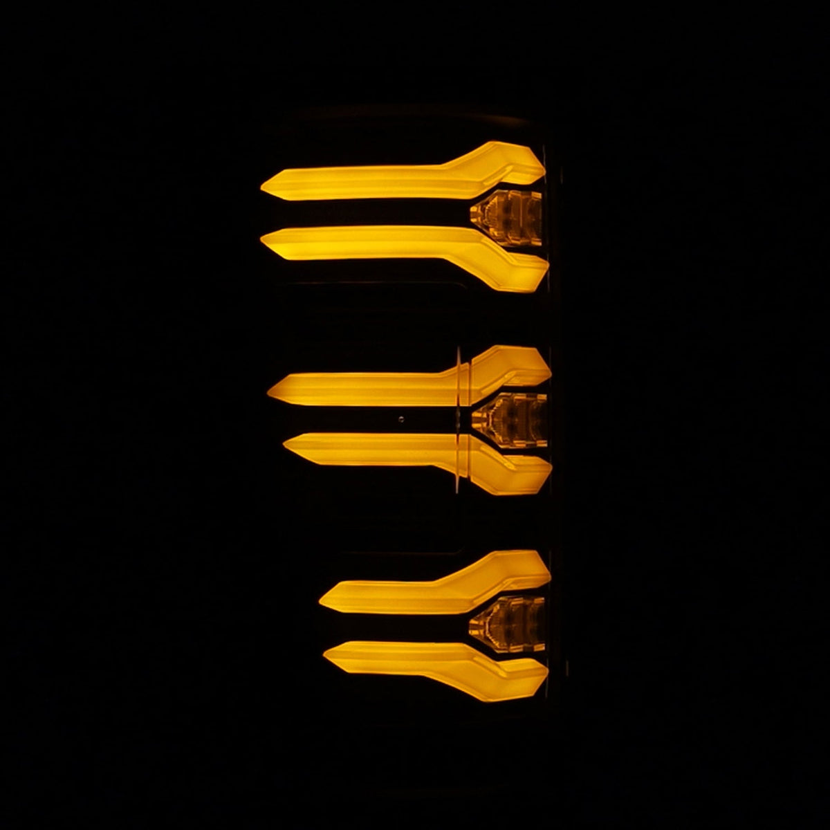 AlphaRex LUXX-Series LED Tail Lights (Without BLIS) for Ford Super Duty - Black Smoke
