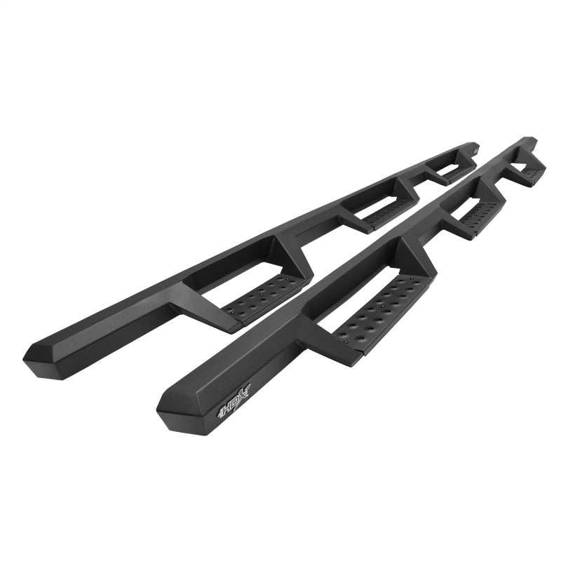 Westin HDX Drop Wheel-to-Wheel Nerf Step Bars, Textured Black, fits Chevy Silverado HD 2500/3500