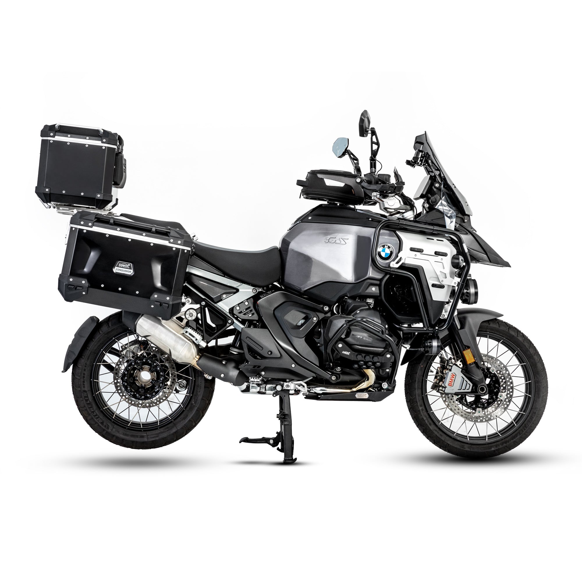 LOBOO CONQUEROR Aluminum Cases & Racks Set for BMW R1300GS / R1300GS Adventure