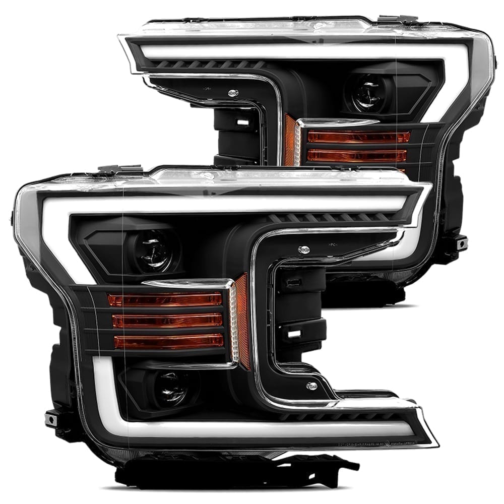 AlphaRex LUXX-Series LED Projector Headlights for Ford F-150 - Black