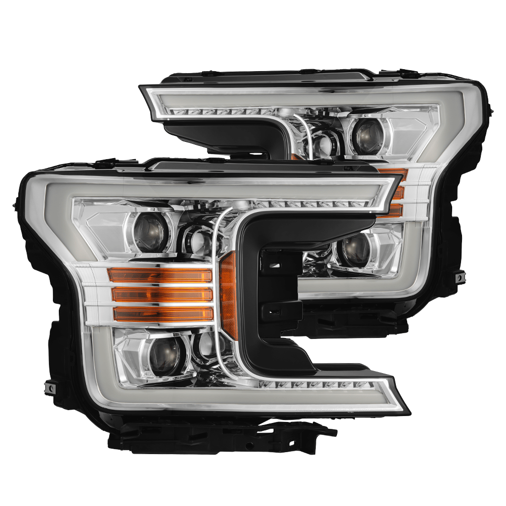 AlphaRex LUXX-Series LED Projector Headlights for Ford F-150 - Chrome