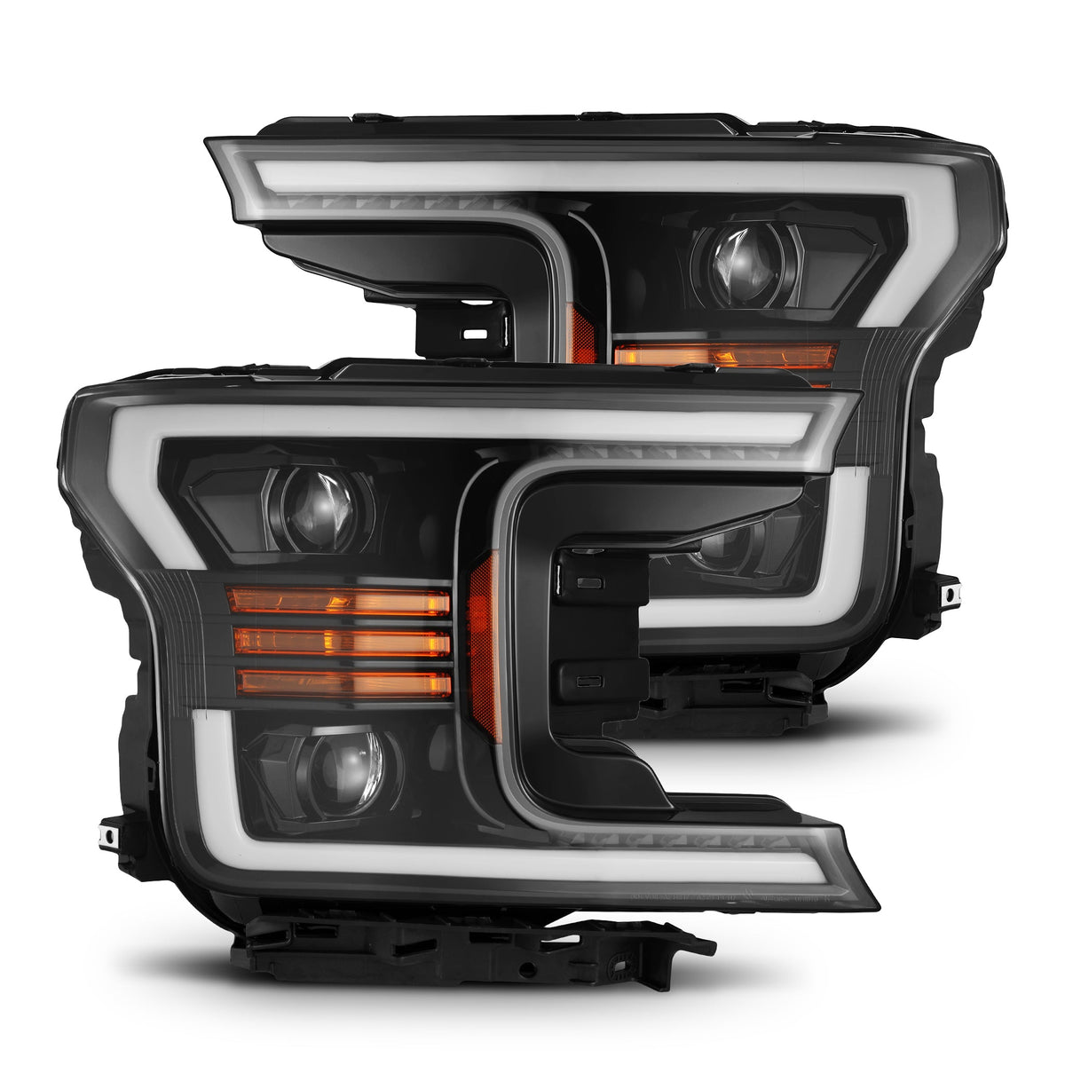 AlphaRex LUXX-Series LED Projector Headlights for Ford F-150 - Jet Black