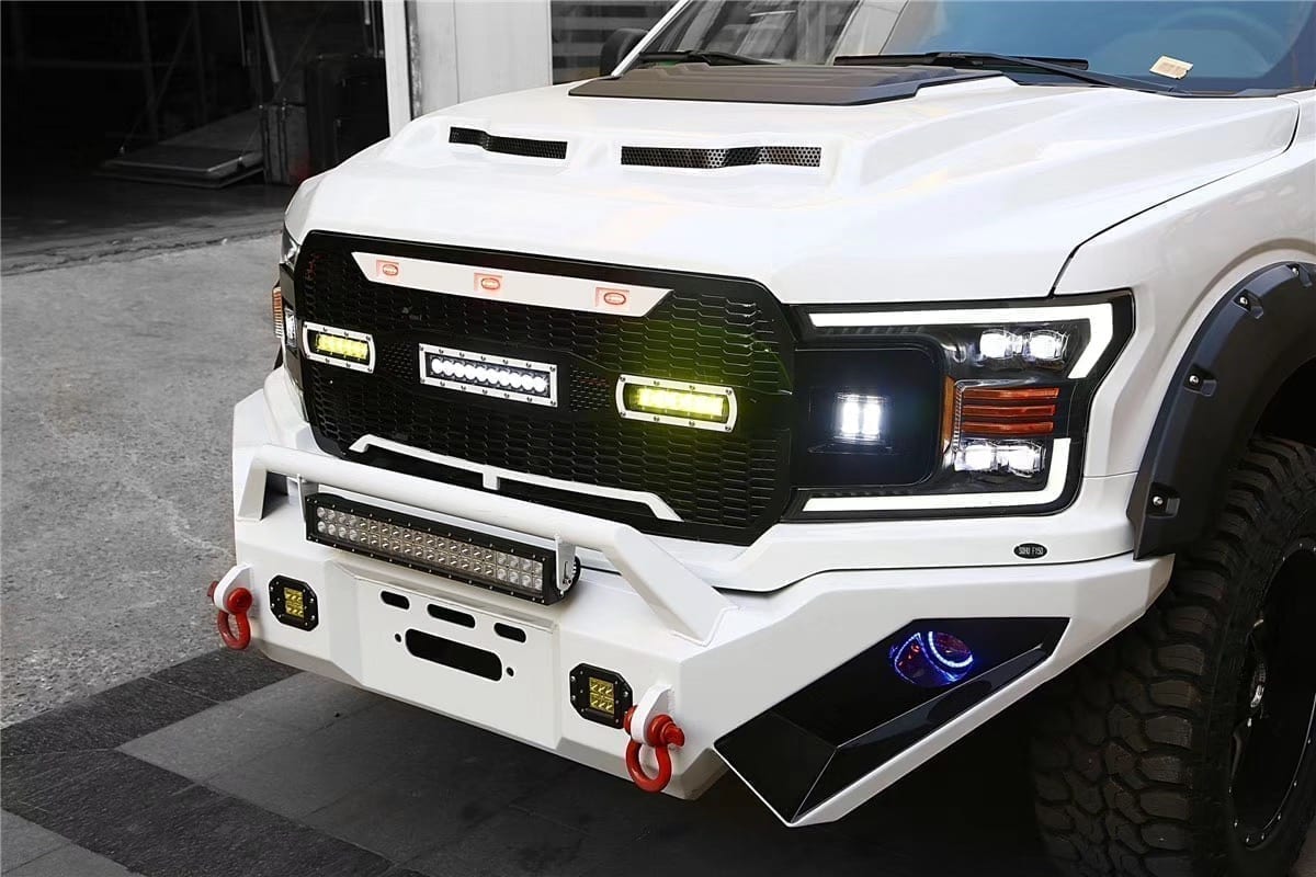 AlphaRex NOVA-Series LED Projector Headlights for Ford F-150 - Black