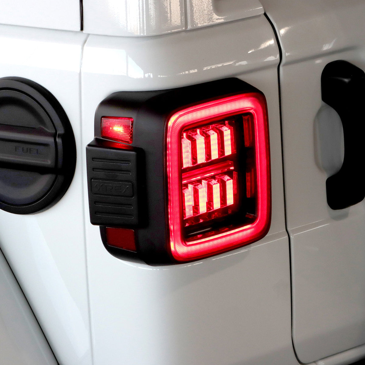 AlphaRex NOVA-Series Prismatic LED Tail Lights for Jeep Wrangler - Clear