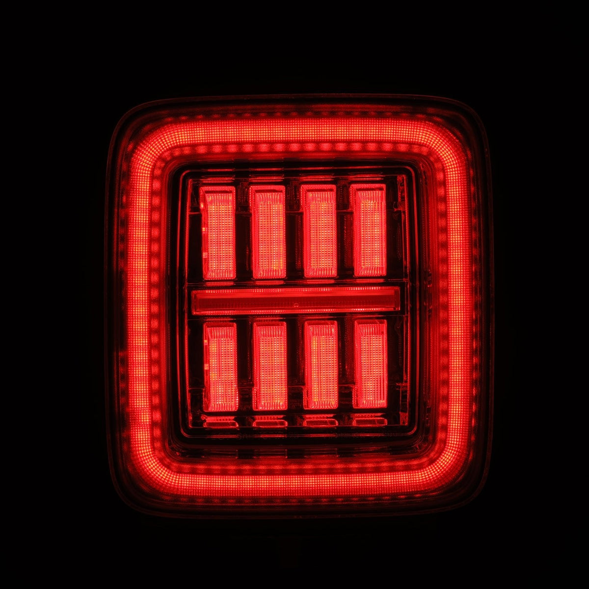 AlphaRex NOVA-Series Prismatic LED Tail Lights for Jeep Wrangler - Clear