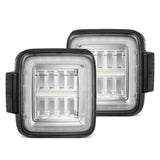AlphaRex NOVA-Series Prismatic LED Tail Lights for Jeep Wrangler - Clear