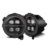AlphaRex NOVA-Series LED Projector Headlights for Jeep Wrangler / Jeep Gladiator - Alpha-Black