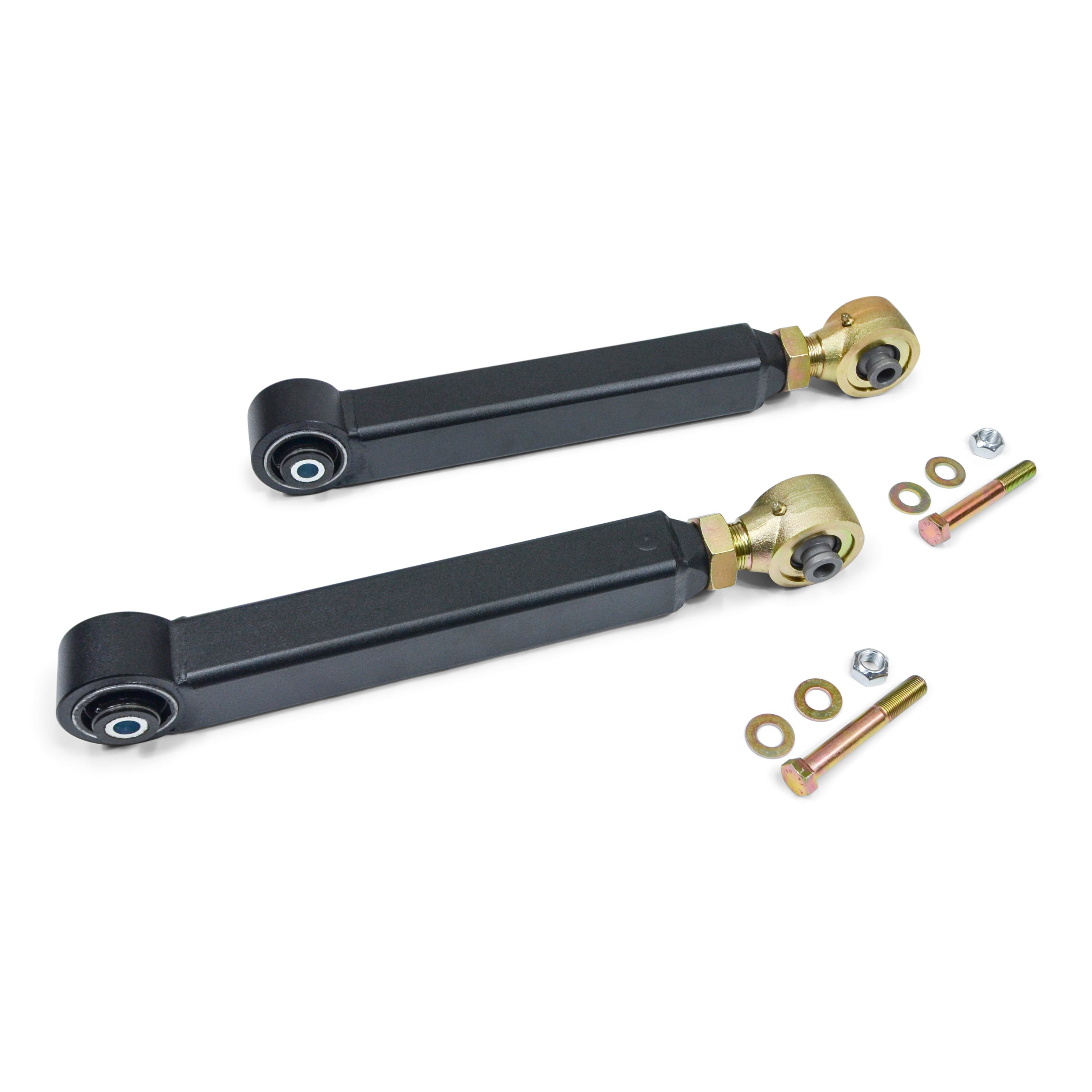 Heavy duty adjustable control arms for off-road vehicles with hardware included