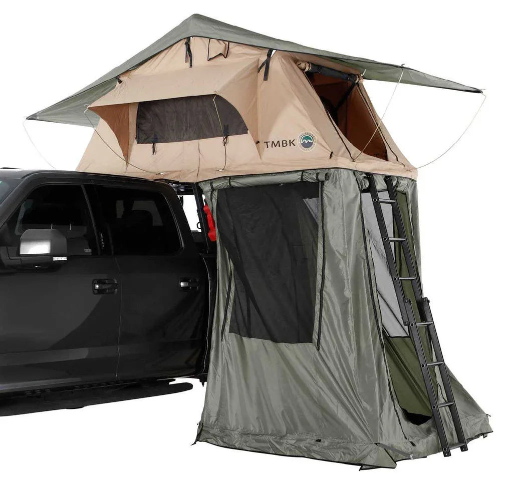 TMBK Roof Top Tent Annex Green Base With Black Floor and Travel Cover Overland Vehicle Systems