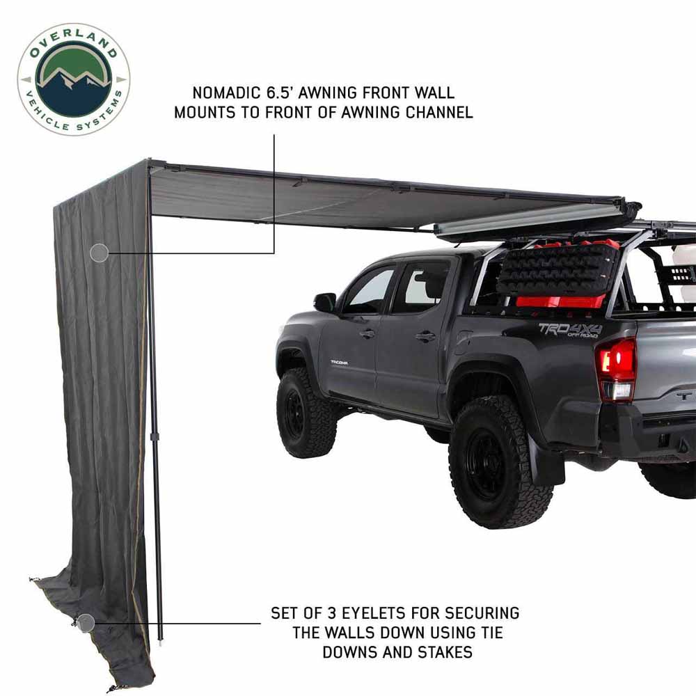 Overland Vehicle Systems shade wall for Nomadic 6.5 ft awning - view 3