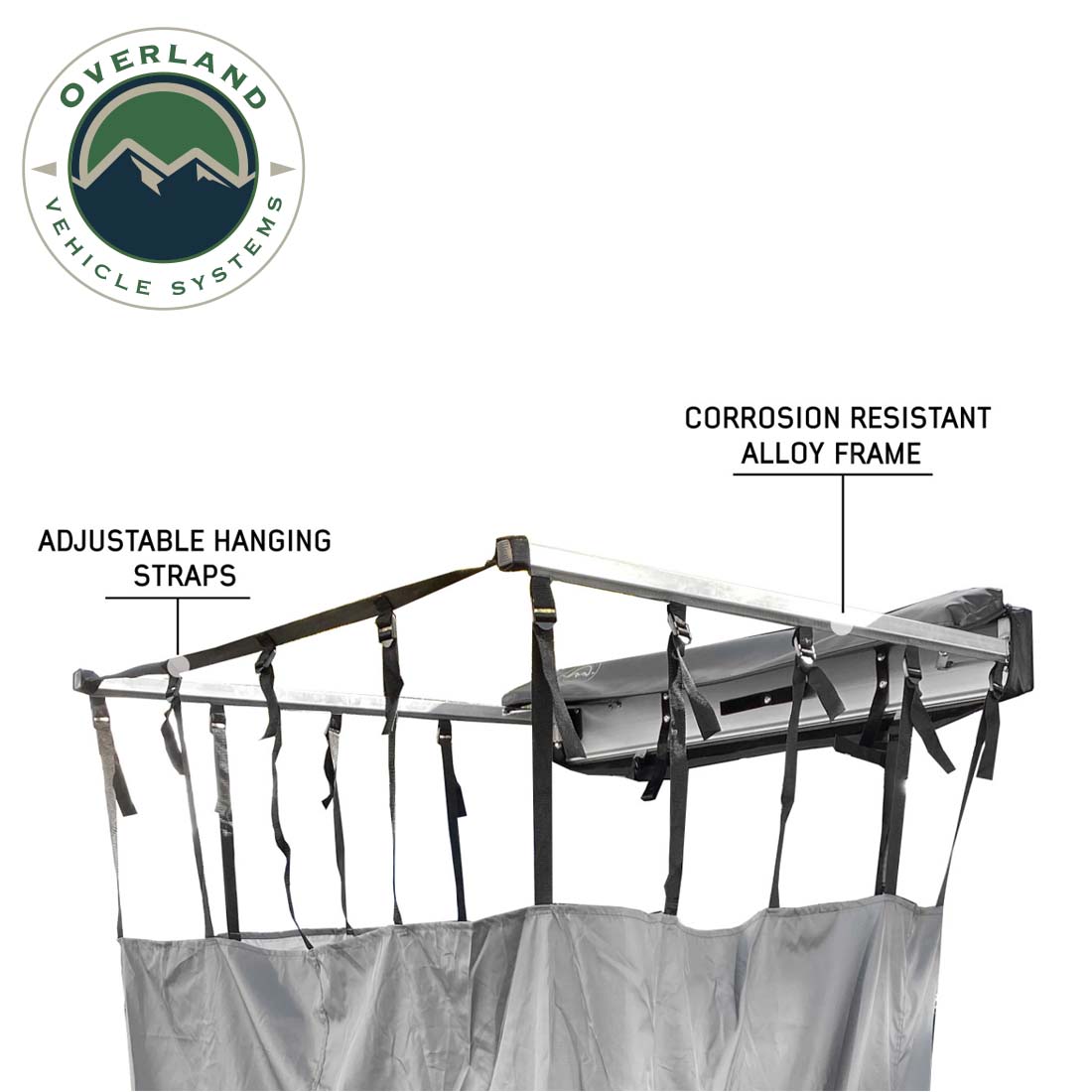 Overland Vehicle Systems HD Nomadic car-side shower room - view 5
