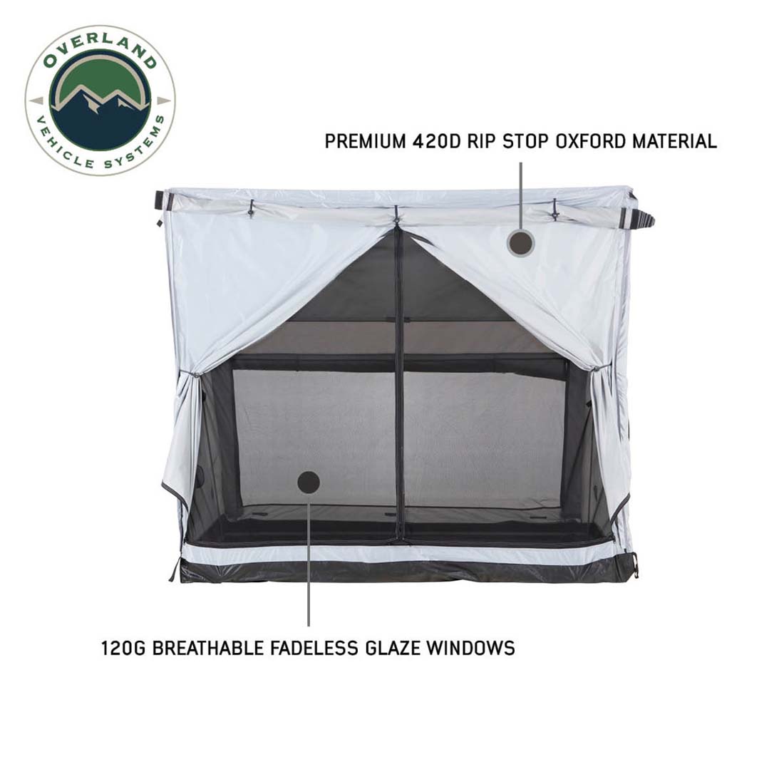 Overland Vehicle Systems LD P.S.T. portable safari ground tent, large, grey - view 2