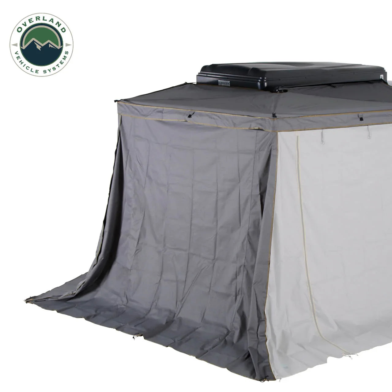 HD Nomadic 270 LTE Awning Wall 2 Passenger Side Grey Body, Green Trim W/Storage Bag