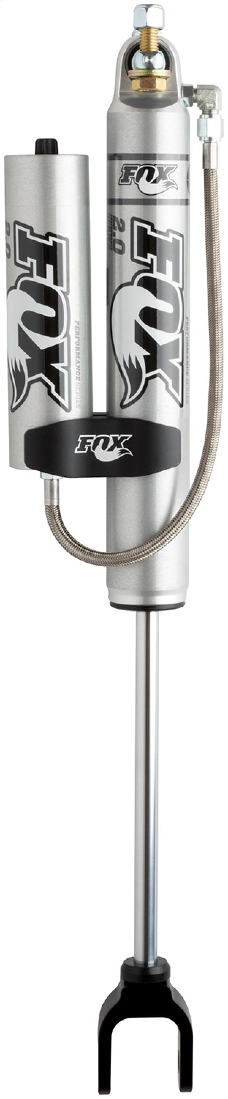 FOX 2.0 Performance Series Remote Reservoir Front Shock (7-9 in. Lift), fits Chevy Silverado HD 2500/3500