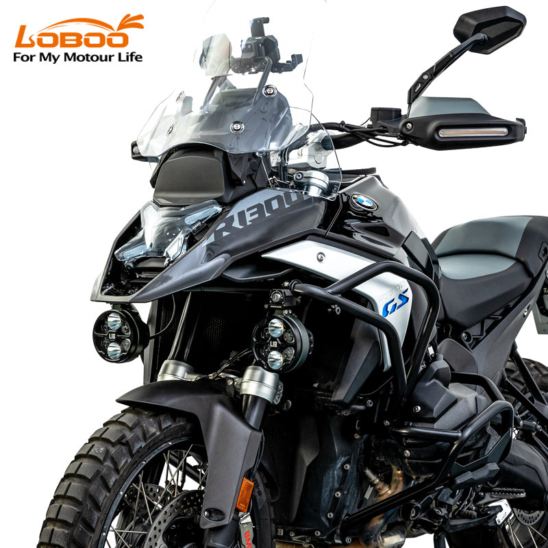 LOBOO Headlight Guard for BMW R1300GS Quick-Clean Magnetic Design