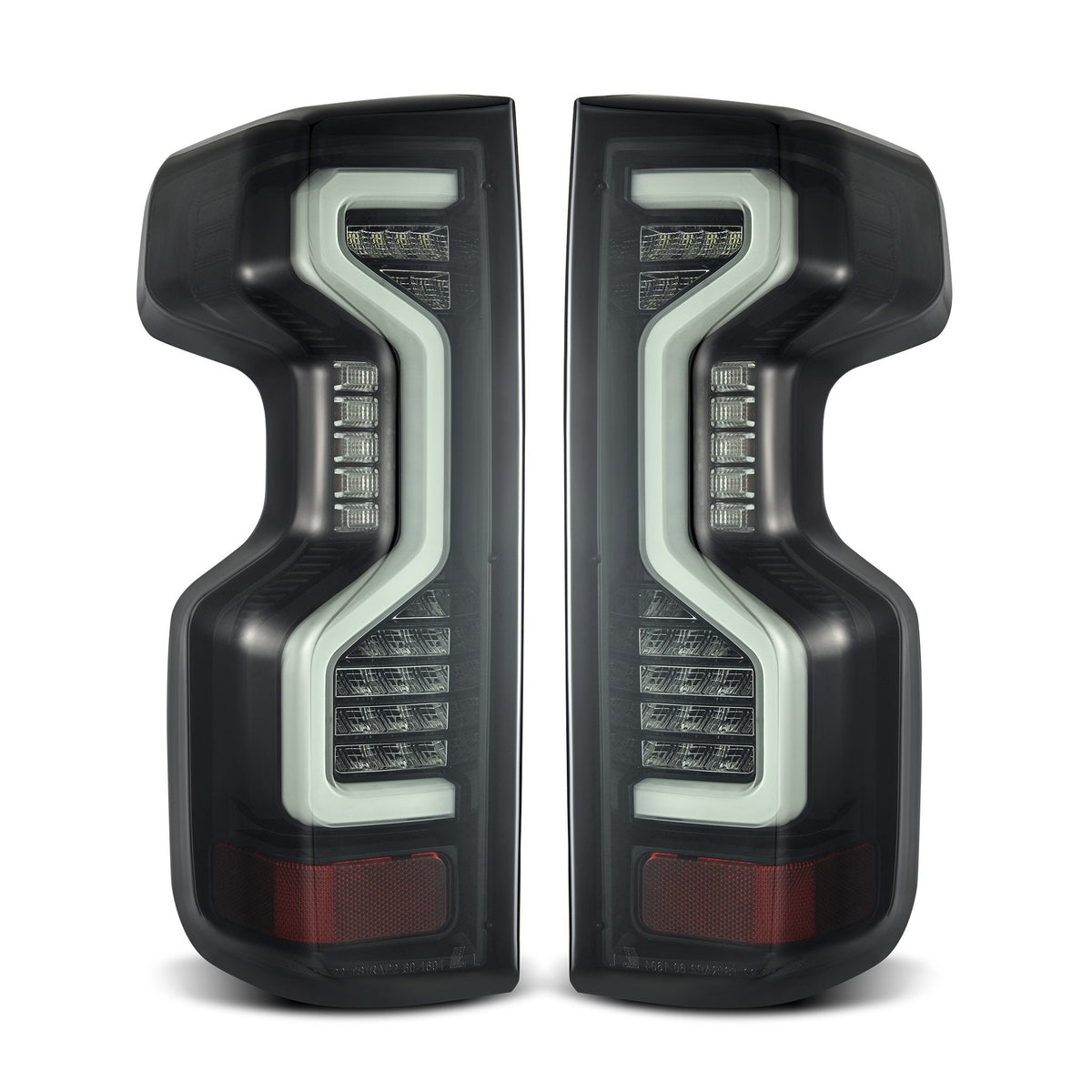 AlphaRex PRO-Series LED Tail Lights for Chevrolet Silverado 1500 / Chevrolet Silverado HD 2500/3500 - Jet Black